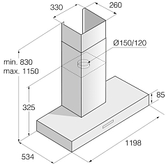Вытяжка Asko CW41230G