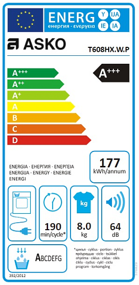 Сушильная машина Asko T608HX.W.P preview 3